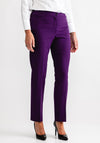 Via Veneto Penny Slim Leg Trousers, Purple