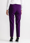 Via Veneto Penny Slim Leg Trousers, Purple