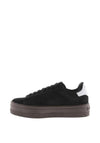 Victoria Barcelona Logo Platform Trainers, Black