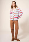 White Stuff Jamie Striped Wool Blend Cardigan, Blue Multi