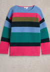 White Stuff Jana Striped Jumper, Blue