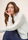 White Stuff Cable Yoke Jumper, Pale Ivory