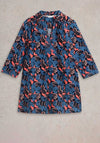 White Stuff Blaire Cord Floral Tunic, Navy Multi