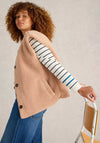 White Stuff Button Up Borg Gilet, Beige