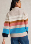 White Stuff Shelly Colour Block Jumper, Beige