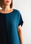 White Stuff Ash Step Hem Poncho, Teal