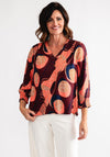 White Stuff Elisa Print Tunic Top, Coral Multi