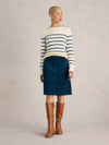 White Stuff Melody Cord Skirt, Teal