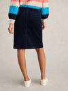 White Stuff Melody Cord Skirt, Dark Navy