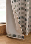 Catherine Lansfield Wilson Check Thermal Blackout Eyelet Curtains 90”x 90”, Green