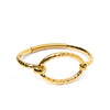 M Collection Clip In Geo Bangle, Gold