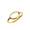 M Collection Clip In Geo Bangle, Gold