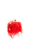 Zen Collection Feather Box Clutch Bag, Red