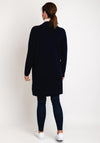 Natalia Collection One Size Fine Knit Long Cardigan, Navy