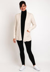 Natalia Collection One Size Fine Knit Midi Cardigan, Beige