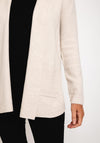 Natalia Collection One Size Fine Knit Midi Cardigan, Beige