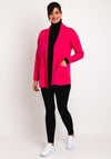 Natalia Collection One Size Fine Knit Midi Cardigan, Fuchsia