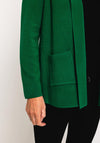 Natalia Collection One Size Fine Knit Midi Cardigan, Green