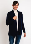 Natalia Collection One Size Fine Knit Midi Cardigan, Navy