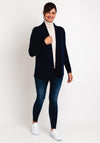 Natalia Collection One Size Fine Knit Midi Cardigan, Navy