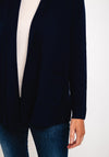 Natalia Collection One Size Fine Knit Midi Cardigan, Navy