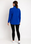 Natalia Collection One Size Fine Knit Midi Cardigan, Royal Blue