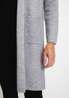 Serafina Collection Light Weight Open Cardigan, Grey