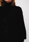 Serafina Collection One Size Long Knit Cardigan, Black