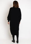 Serafina Collection One Size Long Knit Cardigan, Black