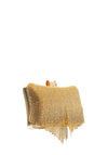 Zen Collection Diamante Fringed Clutch Bag, Gold