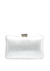 Zen Collection Diamante Fringed Clutch Bag, Silver