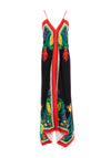 The Serafina Collection Tropical Print Maxi Dress, Black Multi