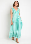 Seventy1 One Size Embroidered Maxi Dress, Mint Green