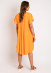 The Serafina Collection One Size Tunic Mini Dress, Orange