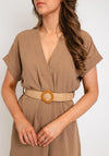 The Serafina Collection One Size Lightweight Tunic Dress, Camel