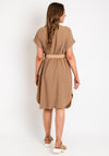 The Serafina Collection One Size Lightweight Tunic Dress, Camel