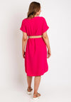 Serafina Collection One Size Lightweight Tunic Dress, Fuchsia