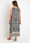 The Serafina Collection One Size Geometric Print Dress, Black & White