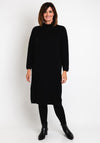 Serafina Collection Soft Knit Knee Length Jumper Dress, Black