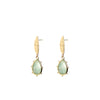 Angela D’Arcy Beaded Amazonite Teardrop Earrings, Gold