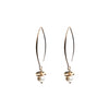 Angela D’Arcy Pearl Drop Earrings, Gold