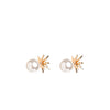 Angela D’Arcy Pearl Starburst Earrings, Gold