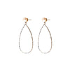 Angela D’Arcy Textured Drop Pearl Earrings, Gold