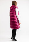 Frandsen Metallic Padded Hooded Gilet, Pink