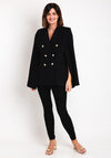 Serafina Collection Cape Sleeve Blazer, Black