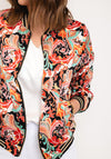 Serafina Collection Paisley Print Bomber Jacket, Black Multi