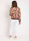 Serafina Collection Paisley Print Bomber Jacket, Black Multi