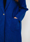 Serafina Collection One Size Sherpa Style Jacket, Royal Blue