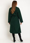 Serafina Collection One Size Long Sherpa Jacket, Bottle Green