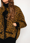 Serafina Collection One Size Leopard Print Short Jacket, Mustard